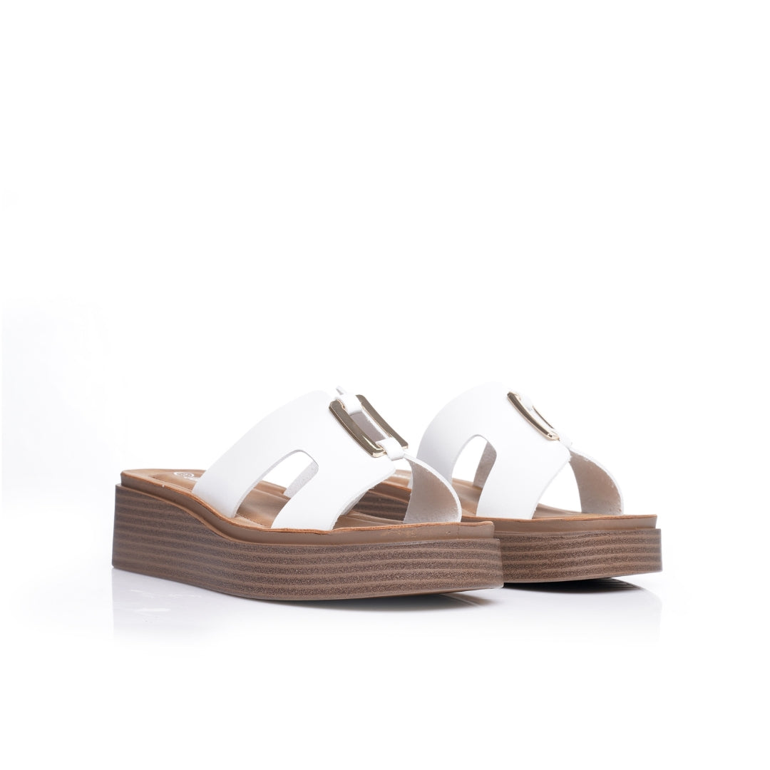 sabot femme noir blanc camel