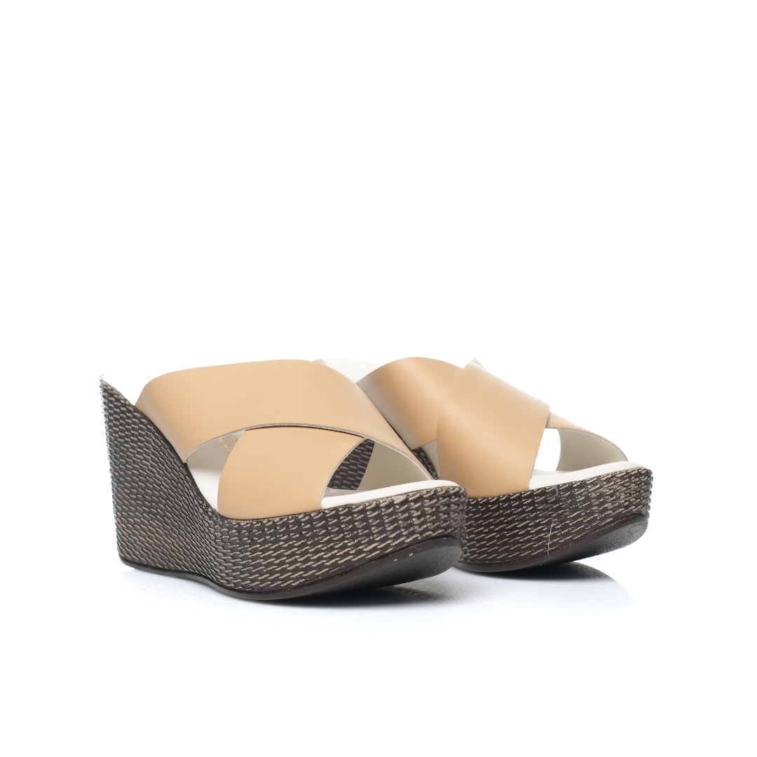 sabots cuir plateforme femme