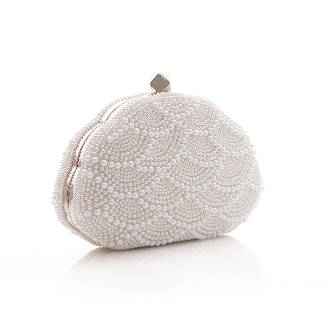 sac perlé chic argent