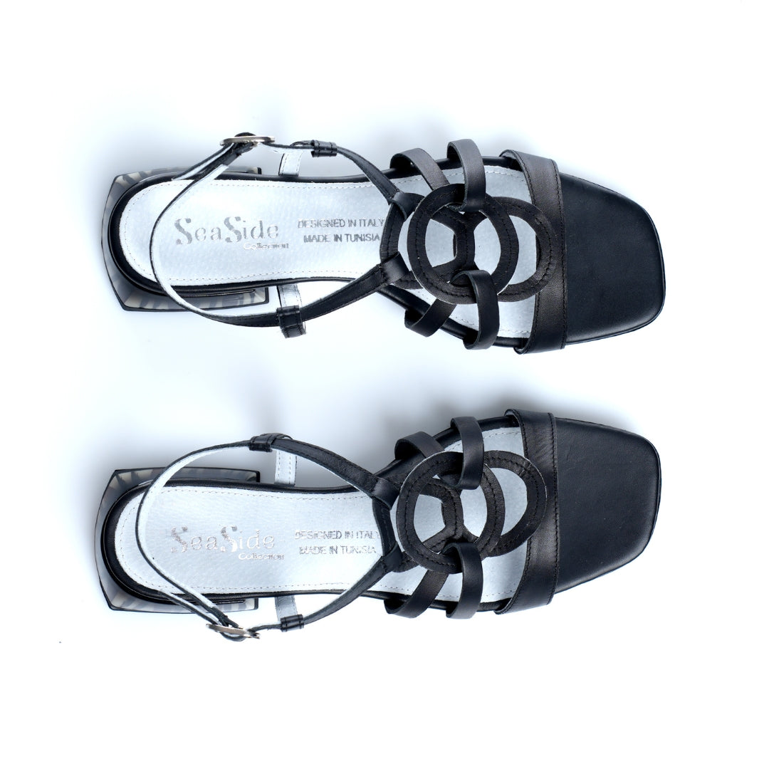 sandale 100% cuir femme