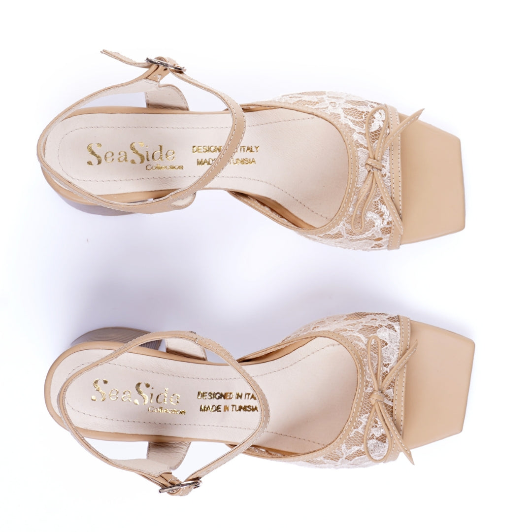 sandale élégante cuir femme