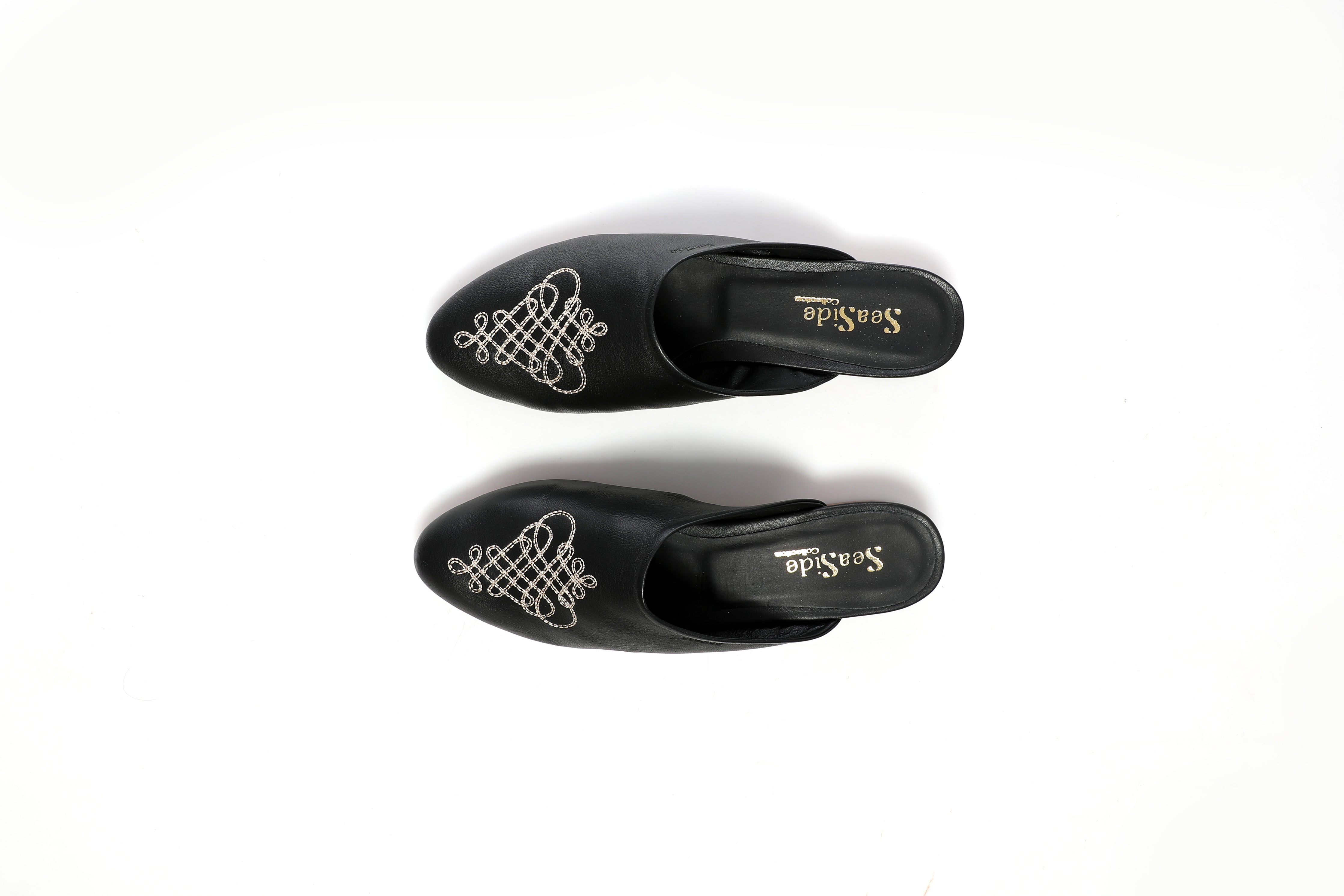 Mule Broderie Arabesque {𝐂𝐔𝐈𝐑} 67