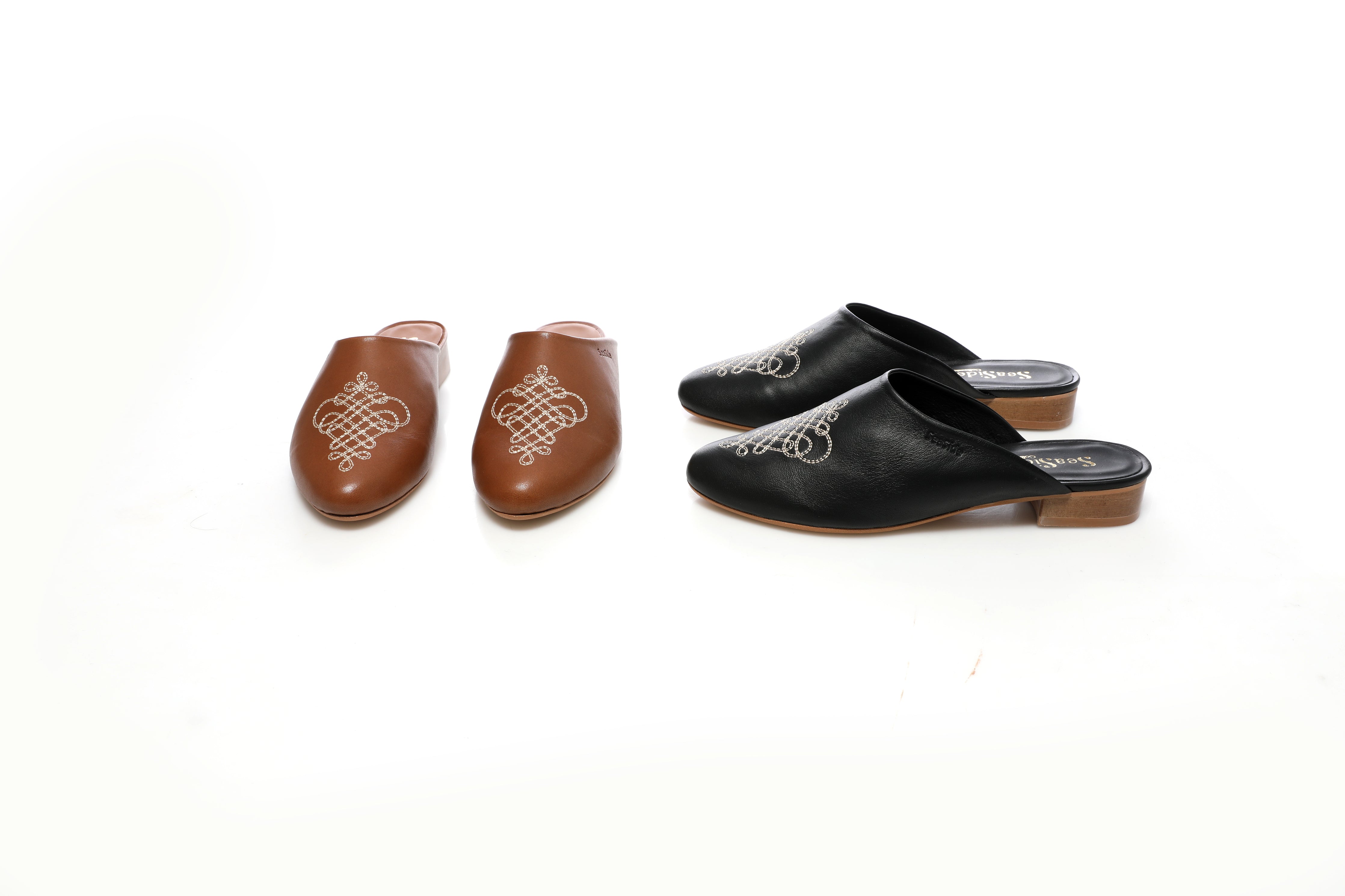 Mule Broderie Arabesque {𝐂𝐔𝐈𝐑} 67