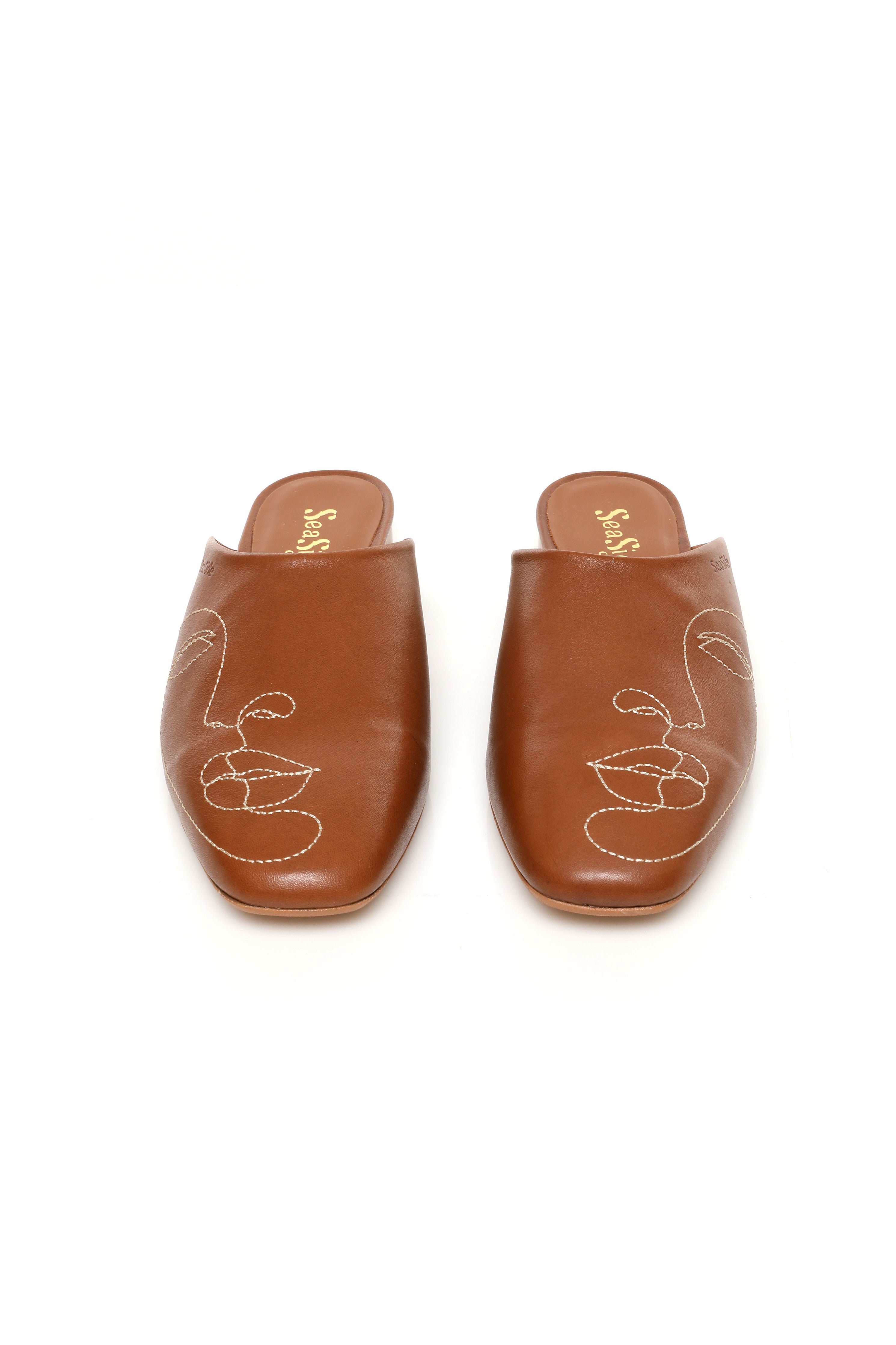 Mule Broderie Visage {𝐂𝐔𝐈𝐑} 69