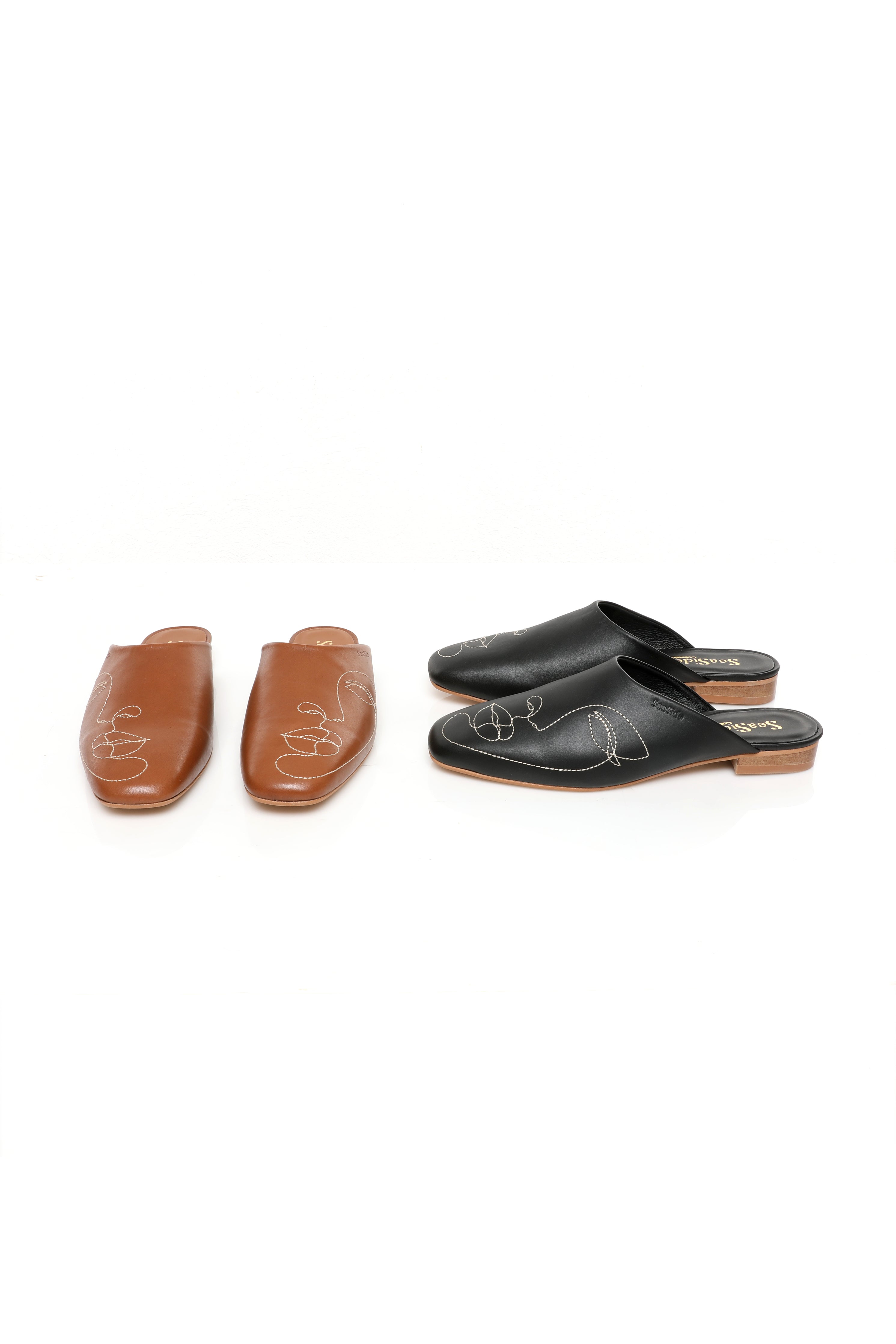 Mule Broderie Visage {𝐂𝐔𝐈𝐑} 69