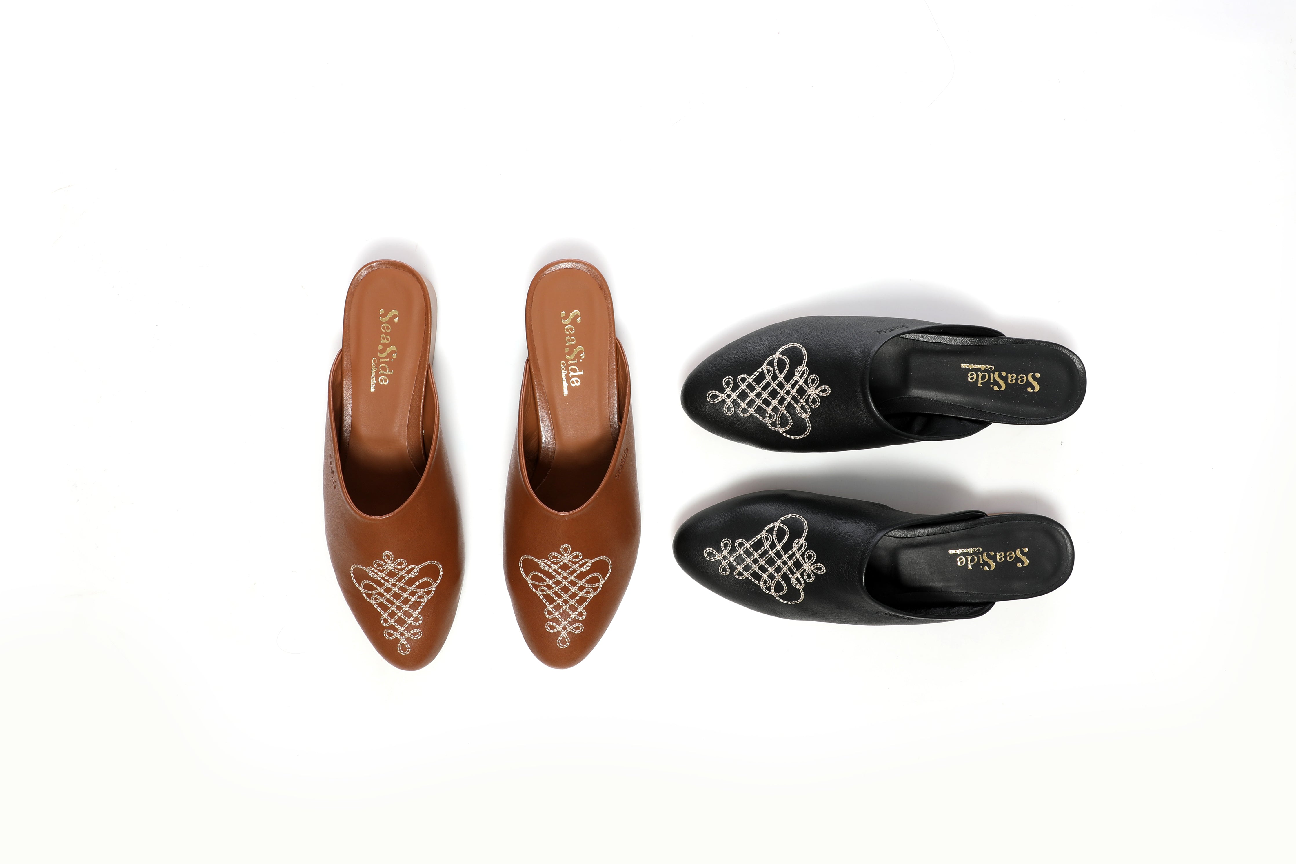 Mule Broderie Arabesque {𝐂𝐔𝐈𝐑} 67